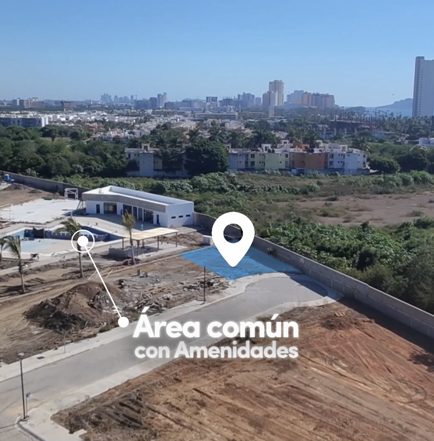 Terreno en venta en Bahía marina en Playa Cerritos Mazatlán