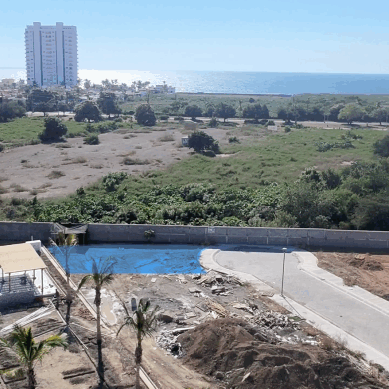 Terreno en venta en Bahía marina en Playa Cerritos Mazatlán