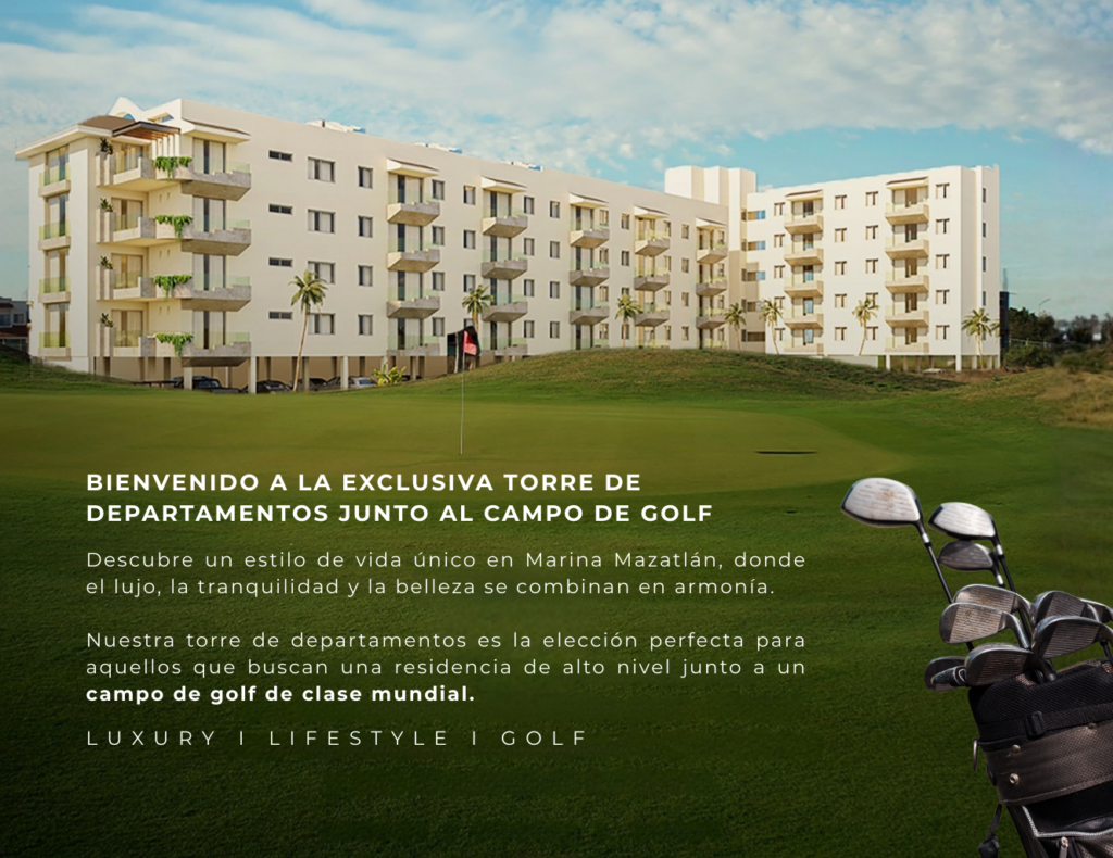 Marina imperial Campo de Golf Mazatlán Departamentos en Preventa Sinaloa
