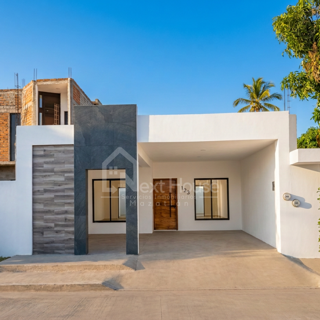 Casa en Valles del Ejido, Mazatlán: 2 recámaras, 2 baños, patio y cochera doble. $1.98M. Acepta crédito. ¡Agenda tu cita hoy!