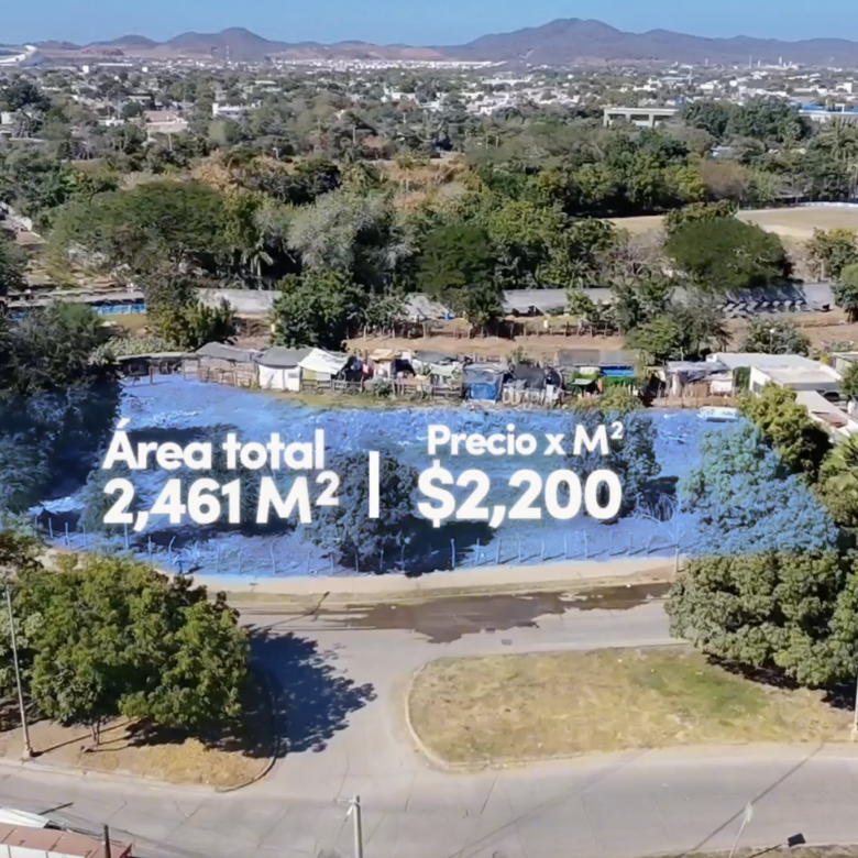 Terreno de 2,461 m² en Rinconada del Valle, Mazatlán. Ideal para locales o depas por solo $2,200/m². Invierte con los expertos de Next House Mazatlán Terreno en venta oportunidad inversión